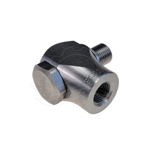 Racor giratorio R+M ST-320 en ángulo G3/8''F-G3/8''M