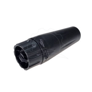 Terminal espumador R+M ST-75 negro corto M18