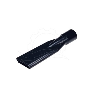 Boquilla de aspirador de plástico clásica 38mm corta negra