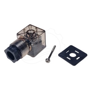 Conector electroválvula 24V tipo A iluminado