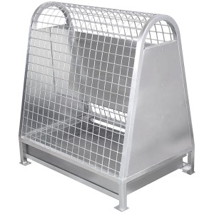 Sacudidor de alfombrillas bifaz 100x105x65cm (galvanizado)