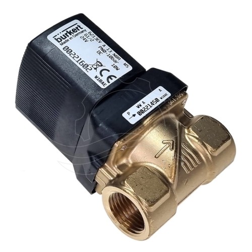 Elektrozawór Bürkert 6213 0–10 bar DN13 G1/2 cala NBR MS 24V DC – część do myjni bezdotykowej