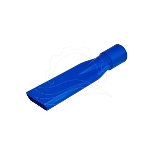 Boquilla de aspirador de plástico clásica 38mm corta azul